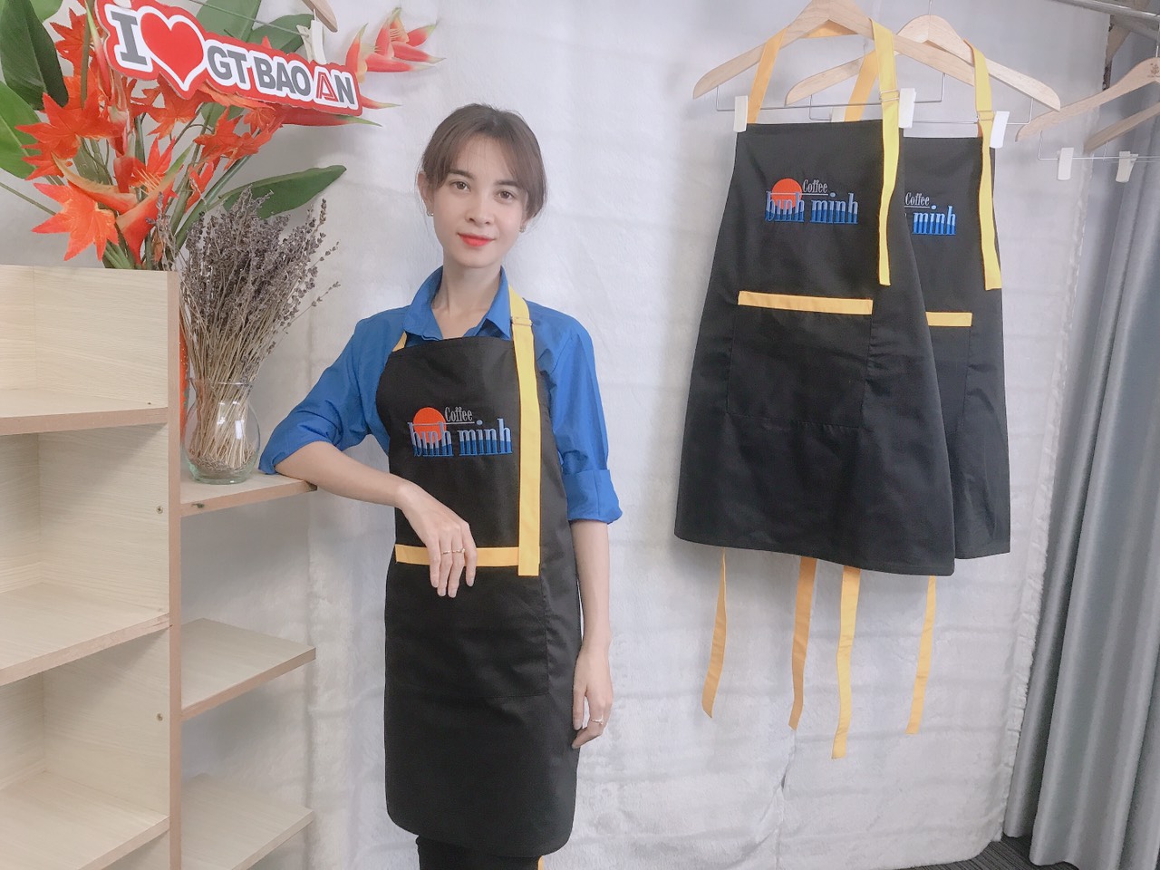 Tạp dề nhân viên phục quán coffee Bình Minh