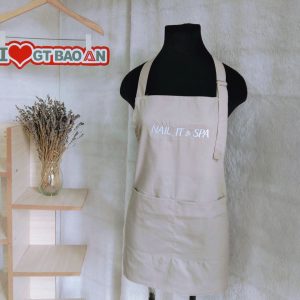 Tạp dề đồng phục cho nhân viên nail & spa