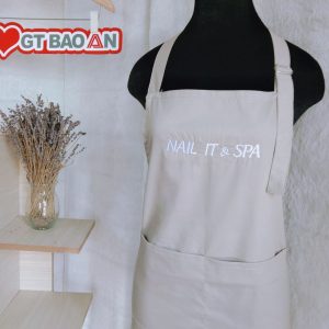 Tạp dề đồng phục cho nhân viên nail & spa