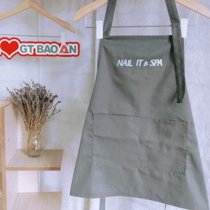 Tạp dề đồng phục cho nhân viên nail & spa
