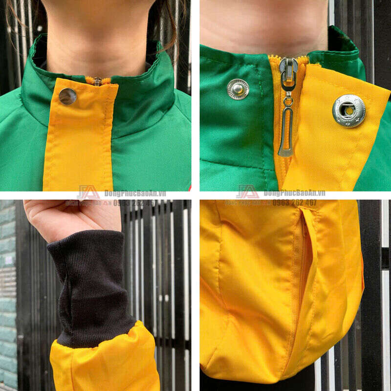 chất lượng áo khoác gió đồng phục