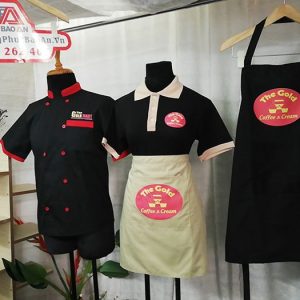 May Đồng Phục Quán Cafe, Kem The Gold - Áo Thun, Tạp Dề Cao Cấp