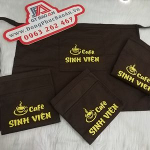 Tạp Dề Ngắn Ngang Hông Đồng Phục Quán Cafe Sinh Viên 03