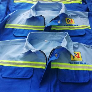 Áo bảo hộ cho công nhân cơ khí công ty Phương Nam 02