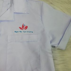 Áo blouse bác sĩ ngắn tay Ngọc Nữ Tâm Vương 04