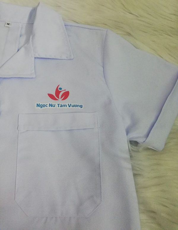 Áo blouse bác sĩ ngắn tay Ngọc Nữ Tâm Vương 04