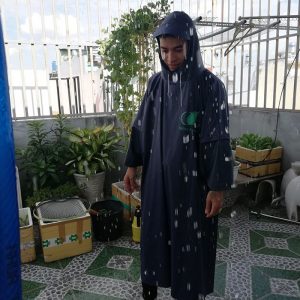 Áo mưa vải dù – áo mưa quà tặng paris pharm 02