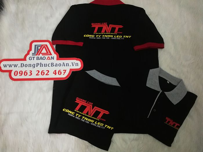 Làm áo thun đồng phục công ty quảng cáo Led TNT 05