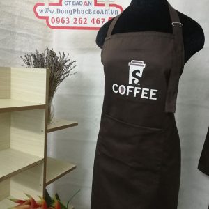 Tạp dề phục vụ quán cafe - Đồng phục tạp dề quán 04