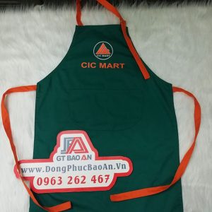 May đồng phục tạp dề siêu thị CIC Mart - Tạp dề giá rẻ 04