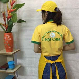 Áo thun - tạp dề - nón kết thương hiệu trà bí đao Hạt Chia 04