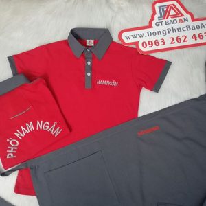 May áo thun đồng phục và tạp dề quán phở Nam Ngân 02
