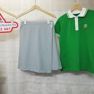 Áo thun và váy đồng phục giáo viên mầm non tư thục Sơn Ca 02