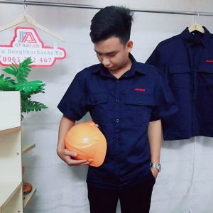 May áo bảo hộ công nhân xây dựng, cơ khí chất lượng 01