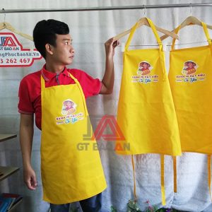 May tạp dề đồng phục Bánh mì Hạt Điều Cô Yến