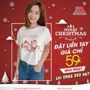 Mẫu Áo Thun Giáng Sinh Người Tuyết Ông Già Noel Tuần Lộc Đẹp Nhất 2020