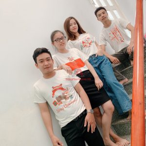 Mẫu Áo Thun Noel Ông Già Noel Cùng Tuần Lộc Gấu Trắng Chim Cánh Cụt 2020 – 59K/Áo