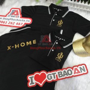 Mẫu Đồng Phục Áo Thun Công Ty Cổ Trụ Cao Cấp X-HOME Có In Logo Giá Rẻ Bình Tân