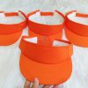 Mẫu Nón Kết Không Nóc, Nón Kết Nửa Đầu, Mũ Lưỡi Trai Tennis Màu Cam Kaki Cao Cấp