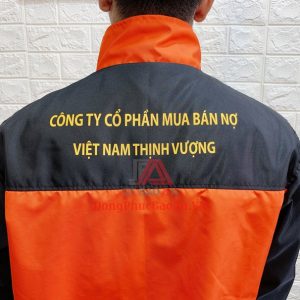 Mẫu Áo Khoác Gió Đồng Phục Công Ty Mua Bán Nợ Thịnh Vượng