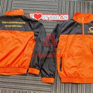 Mẫu Áo Khoác Gió Đồng Phục Công Ty Mua Bán Nợ Thịnh Vượng