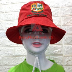 Mẫu Mũ Tai Bèo Vành Nhỏ Đồng Phục Trường Mầm Non Thần Đồng School