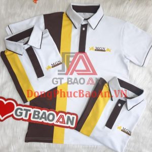 Mẫu Áo Đồng Phục Cổ Trụ Poly Phối Màu Theo Yêu Cầu – M.G.N Emperor Bank