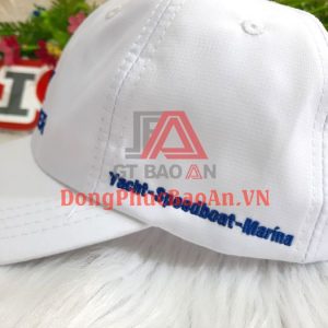 Mẫu Nón Kết Đẹp Đồng Phục Công Ty Theo Yêu Cầu BLUERIVER – Kaki Màu Trắng
