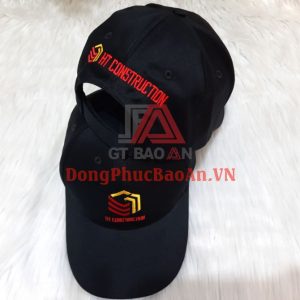 Mẫu Nón Kết Nam Đồng Phục Công Ty HD CONSTRUCTION Cao Cấp Có Thêu Logo