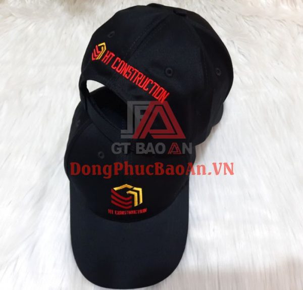 Mẫu Nón Kết Nam Đồng Phục Công Ty HD CONSTRUCTION Cao Cấp Có Thêu Logo