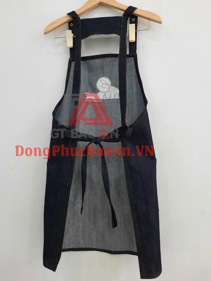 Mẫu Tạp Dề Vải Jean Đồng Phục – Tạp Dề Spa Nails Cao Cấp BELLALUXE