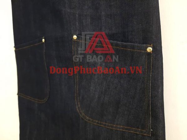 Mẫu Tạp Dề Vải Jean Đồng Phục – Tạp Dề Spa Nails Cao Cấp BELLALUXE