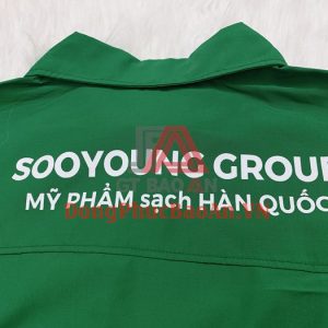 Mẫu Đồng Phục Phòng Sạch Cho Công Nhân Sản Xuất Mỹ Phẩm Sạch Sooyoung Group