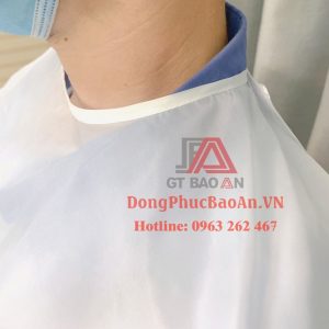 Xưởng may áo choàng cắt tóc chuyên nghiệp cho salon tóc tại TPHCM – Áo choàng cắt tóc màu trắng NASHI cao cấp