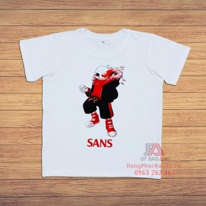 Áo thun trẻ em in hình Sans Undertale Game, Áo thun áo phông bé Sans mới nhất 2021