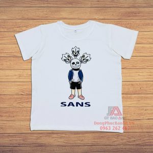 Áo thun trẻ em in hình Sans Undertale Game, Áo thun áo phông bé Sans mới nhất 2021