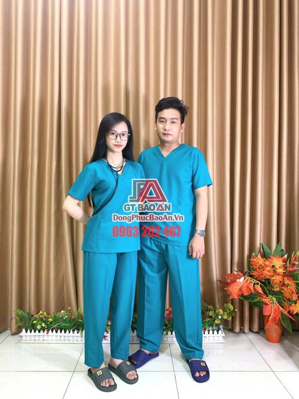 8+ Mẫu bộ Scrubs bác sĩ thông dụng nhất 2021 - Bộ quần áo Blouse bác sĩ nam nữ cho phòng khám, bệnh viện, thẩm mỹ viện