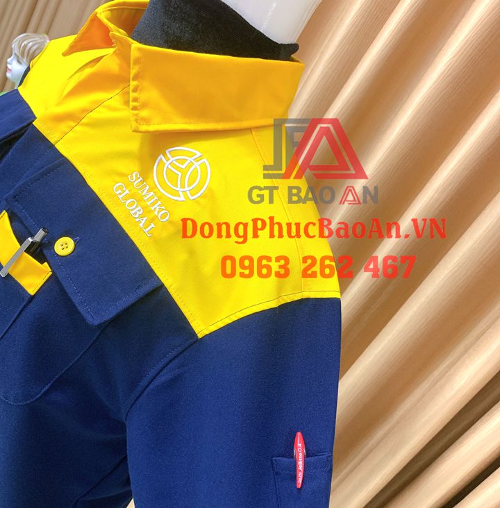 Quần áo bảo hộ cho nhân viên kỹ thuật điện tử, Đồng phục bảo hộ lao động kỹ sư – kỹ thuật SUMIKO GLOBAL