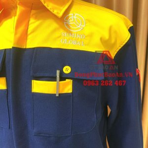 Quần áo bảo hộ cho nhân viên kỹ thuật điện tử, Đồng phục bảo hộ lao động kỹ sư – kỹ thuật SUMIKO GLOBAL