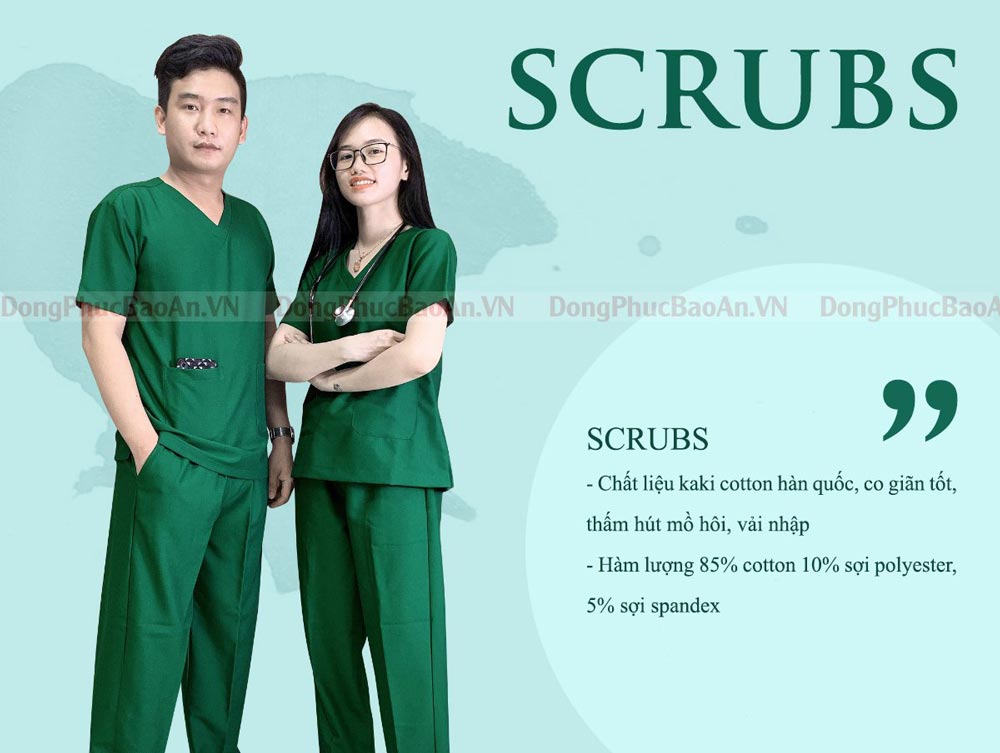Xưởng may bộ Scrubs bác sĩ, đồng phục phòng khám- bệnh viện cao cấp tại TPHCM