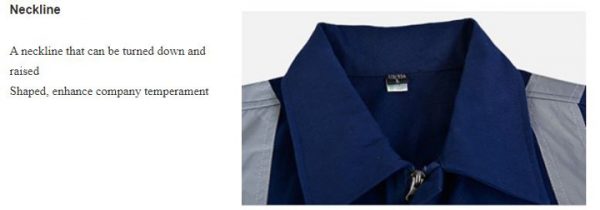 Quần áo bảo hộ liền quần cao cấp có phản quang mã ALQ02 - Quần áo bảo hộ công nhân, kỹ sư công trình màu Xanh Đen