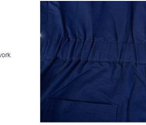 Quần áo bảo hộ liền quần cao cấp có phản quang mã ALQ02 - Quần áo bảo hộ công nhân, kỹ sư công trình màu Xanh Đen