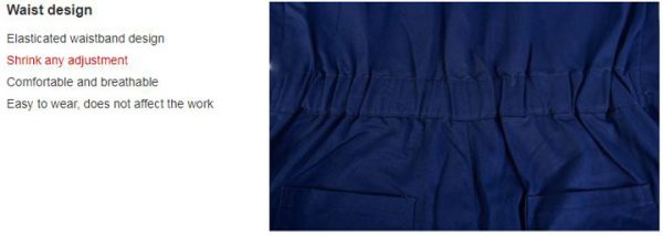 Quần áo bảo hộ liền quần cao cấp có phản quang mã ALQ02 - Quần áo bảo hộ công nhân, kỹ sư công trình màu Xanh Đen