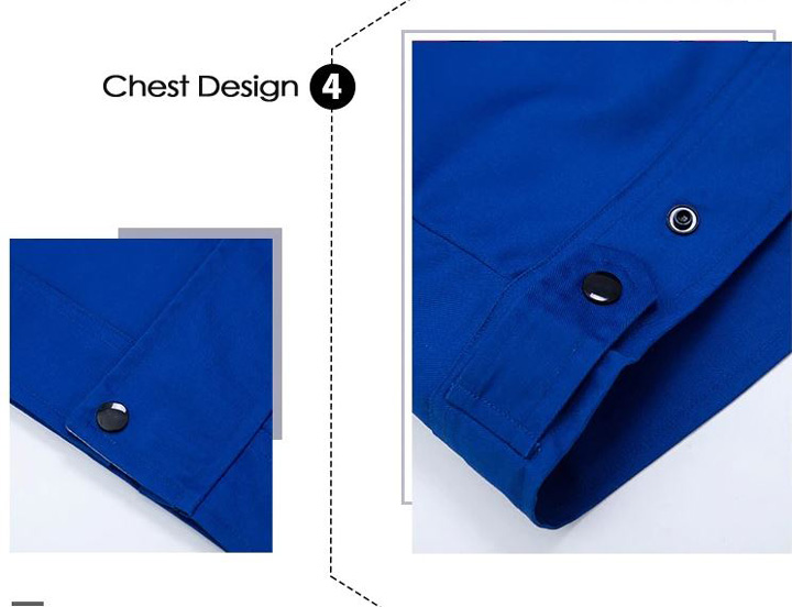 Bộ quần áo bảo hộ công trình có phản quang cao cấp mẫu XD03-02 - Quần áo bảo hộ cho kỹ sư công trình, kỹ thuật màu Xanh Coban