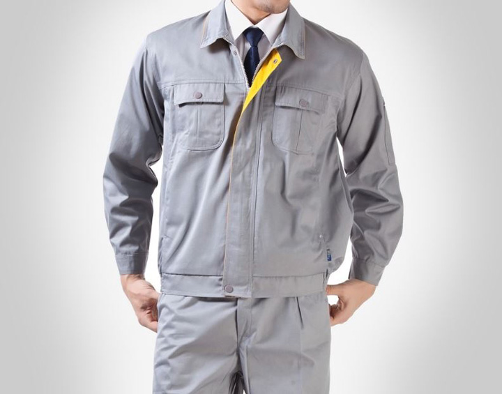 Bộ quần áo bảo hộ công trình tay dài cao cấp mẫu XD05 – Đồ bảo hộ công trường, kỹ sư, kỹ thuật màu Xám thông dụng