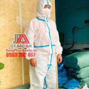 [Có Sẵn] Quần áo bảo hộ y tế phòng dịch TPHCM cao cấp ép SEAM – Bộ 4 món, cấp độ 3