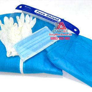[Có Sẵn] Bộ quần áo bảo hộ y tế phòng dịch TPHCM - Bộ quần áo phòng dịch dùng 1 lần SET 5 món, cấp độ 1-2