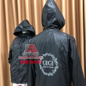 Đặt áo khoác in logo đồng phục công ty giá rẻ TPHCM - Mẫu áo khoác gió đồng phục GIGI