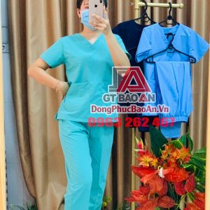 5+ bộ Scrubs bác sĩ, đồng phục bệnh viện chuyên dụng - Chất vải Cotton Ford