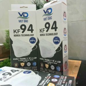 [Hàng chính hãng] Khẩu trang Việt Đức KF94 4 lớp kháng khuẩn mẫu mới nhất - Phân phối sỉ lẻ, giá tốt TPHCM
